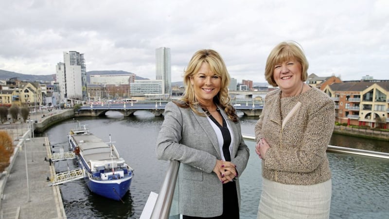 Two of the best-known names in travel in Northern Ireland, Sandra Corkin from Oasis Travel (left) and Doreen McKenzie from Knock Travel, have combined their strengths. Photo: Kelvin Boyes/Press Eye 
