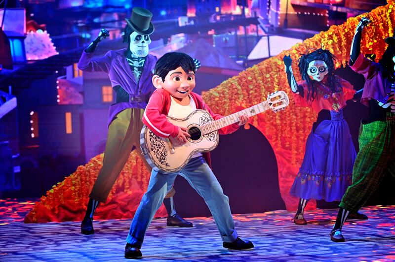 Miguel from Coco in Together A Pixar Musical Adventure at Disneyland Paris (Disney/Sylvain Cambon/PA)