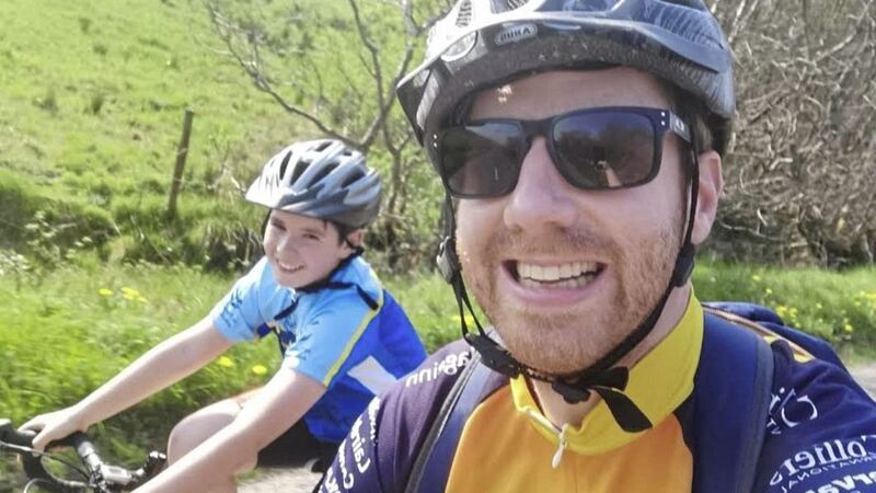 Tyrone sports coach Gary Wallace and his son Josh are challenging themselves to cycle from Omagh to Rossnowlagh this summer 