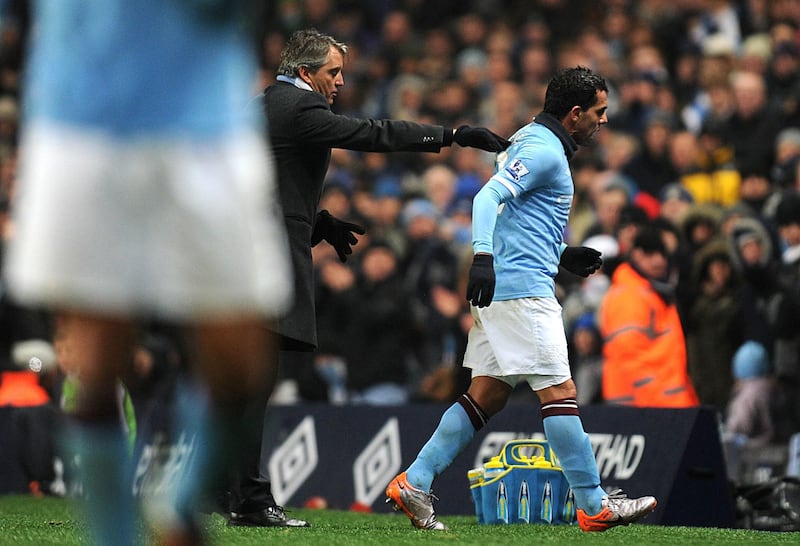 On this day seven years ago, Manchester City manager claimed Carlos Tevez refused to go on as a sub in a Champions League game against Bayern Munich<!--[if gte mso 9]><xml>
 
  Normal
  0
  
  
  false
  false
  false
  
   
   
   
   
   
  
  MicrosoftInternetExplorer4
 
</xml><![endif]--><!--[if gte mso 9]><xml>
 ="false" LatentStyleCount="156">
 
</xml><![endif]--><!--[if !mso]><object
 classid="clsid:38481807-CA0E-42D2-BF39-B33AF135CC4D" id=ieooui></object>

st1\:*{behavior:url(#ieooui) }
</style>
<![endif]--><!--[if gte mso 10]>

 /* Style Definitions */
 table.MsoNormalTable
	{mso-style-name:"Table Normal";
	mso-tstyle-rowband-size:0;
	mso-tstyle-colband-size:0;
	mso-style-noshow:yes;
	mso-style-parent:"";
	mso-padding-alt:0cm 5.4pt 0cm 5.4pt;
	mso-para-margin:0cm;
	mso-para-margin-bottom:.0001pt;
	mso-pagination:widow-orphan;
	font-size:10.0pt;
	font-family:"Times New Roman";
	mso-ansi-language:#0400;
	mso-fareast-language:#0400;
	mso-bidi-language:#0400;}
</style>
<![endif]-->