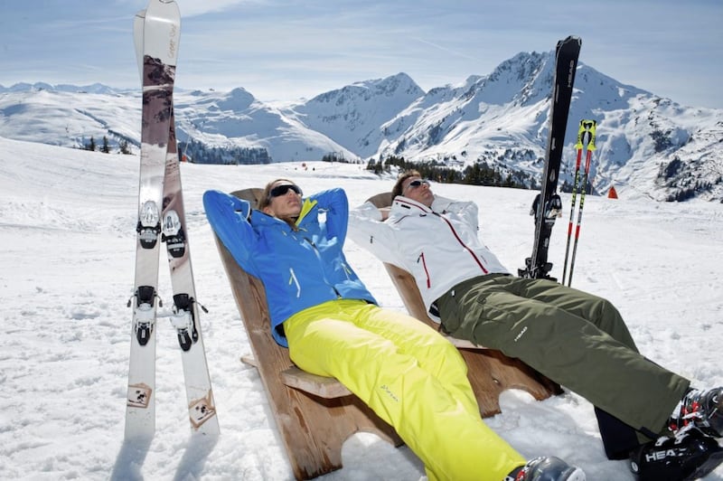 Sunbathing &ndash; clothed or otherwise &ndash; isn&#39;t unusual a sight when skiiing in Austria 