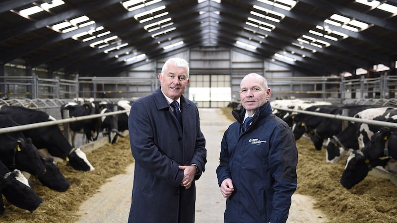 &nbsp;Brendan Monaghan, Neueda chief executive, is pictured with Paul McGurnaghan from Daera