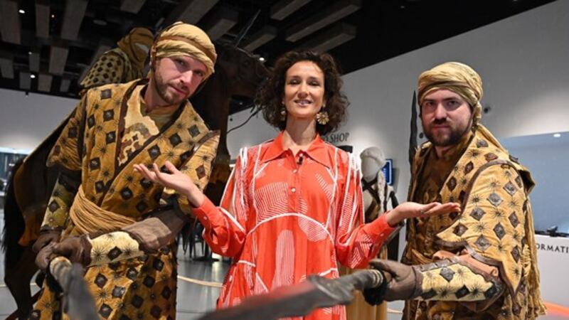 The exhibition of costumes worn by characters from the kingdom of Dorne was launched on Friday