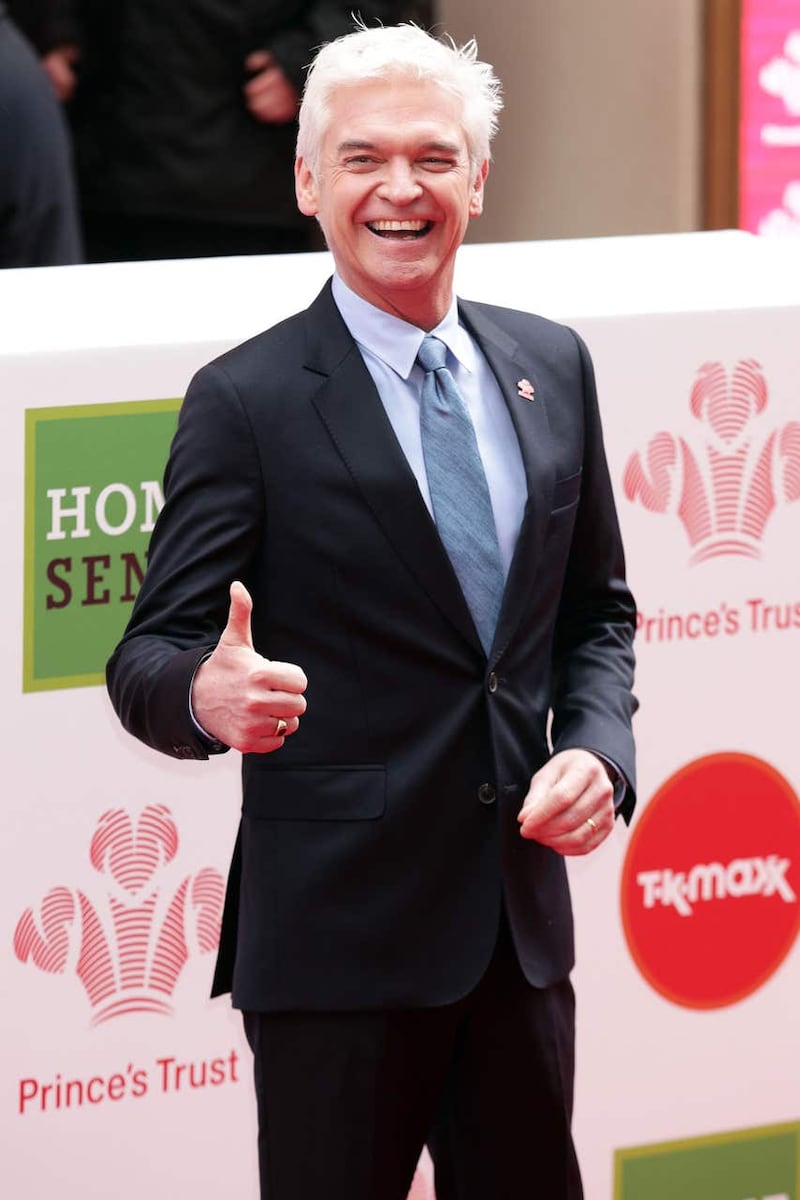 Phillip Schofield was in good spirits on the red carpet (Yui Mok/PA)
