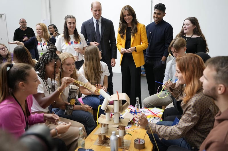 William and Kate meet young people