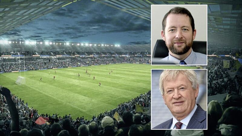 Older people&#39;s commissioner Eddie Lynch, inset top, asked GAA director general P&aacute;raic Duffy to address residents&#39; Casement Park fears 