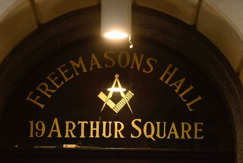 The Freemasons Hall on Arthur Square / Cornmarket. Picture Mark Marlow