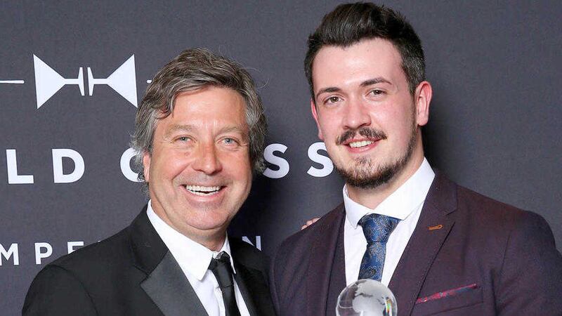 Andrew Dickey, pictured with Masterchef&#39;s John Torode, was crowned as the World Class Irish Bartender of the Year 2016 