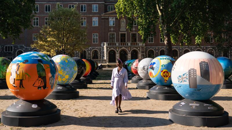More than 100 artist-designed globes sculptures will appear in seven cities across the UK.