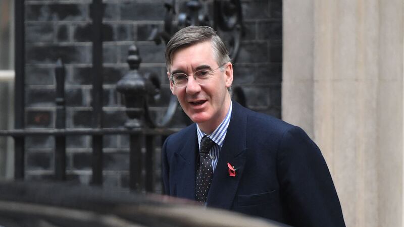 Jacob Rees-Mogg, pictured arriving for a Cabinet meeting in Downing Street this morning, has apologised after suggesting Grenfell victims should have used &quot;common sense&quot;