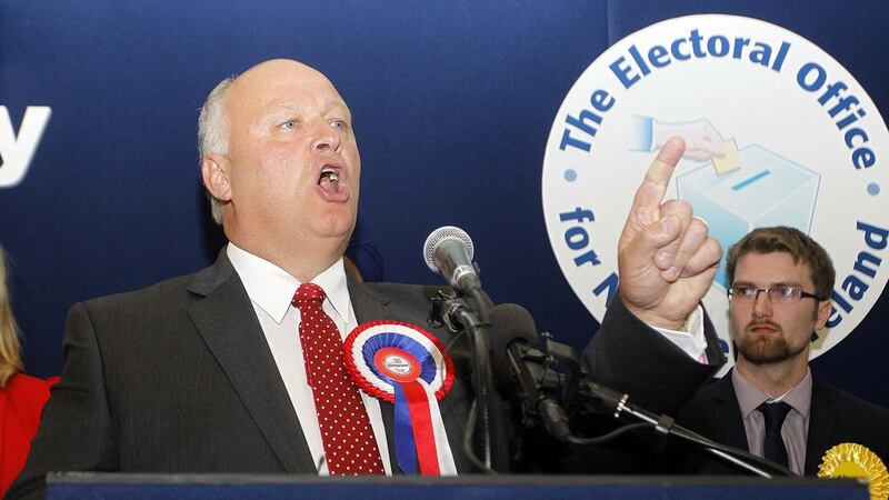 DUP MP David Simpson used his acceptance speech to hit out at dirty tricks from &quot;unionist rivals&quot; 