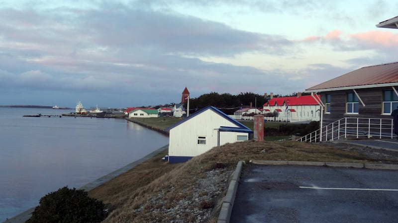 A view of Stanley in the Falklands. Picture, PA/Emma Hallett
