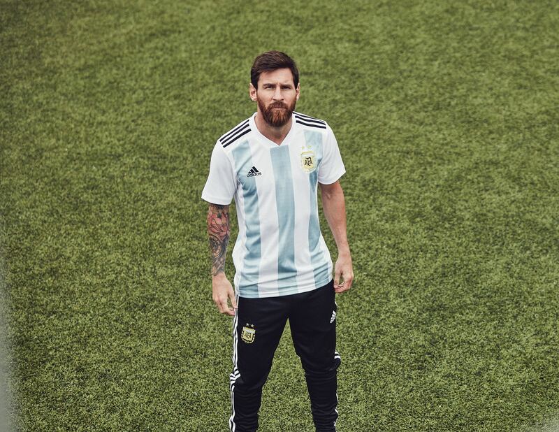 Argentina's home shirt for the 2018 World Cup in Russia
