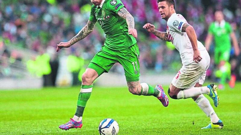 Derry man James McClean in action for the Republic of Ireland. Picture by Brian Lawless/PA Wire 
