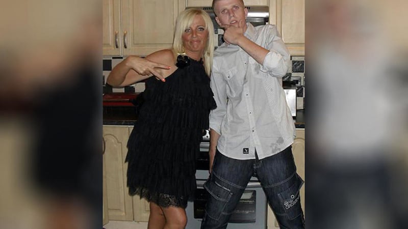 Sean Paul Carnahan, pictured with his mother Tracey Carnahan, died five months after he was admitted to Belfast City Hospital with a severe brain injury 