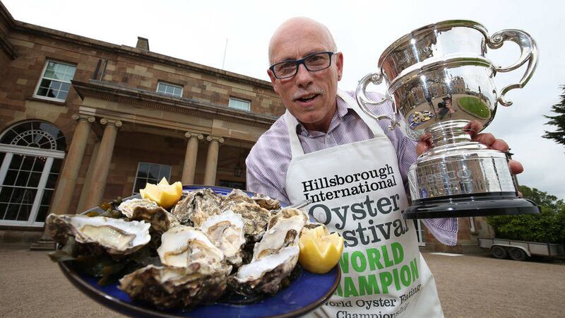 World Oyster Eating Champion, Colin Shirlow, whose Guinness World Record achievement saw him eating 233 oysters in three minutes. 
