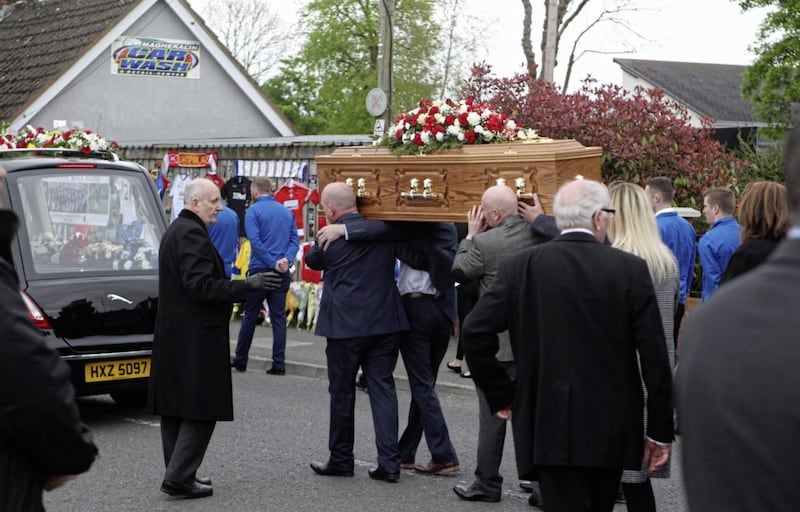The funeral of Niall O&#39;Hanlon 