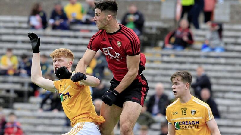 Pat Shivers (left) could feature in the Antrim attack as they take on Fermanagh in Friday night&#39;s Ulster U20 Football Championship quarter-final at Brewster Park 