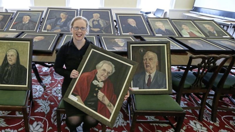 Archivist Louise Canavan said she hopes the identities of the remaining portraits can be uncovered. Picture by Hugh Russell  