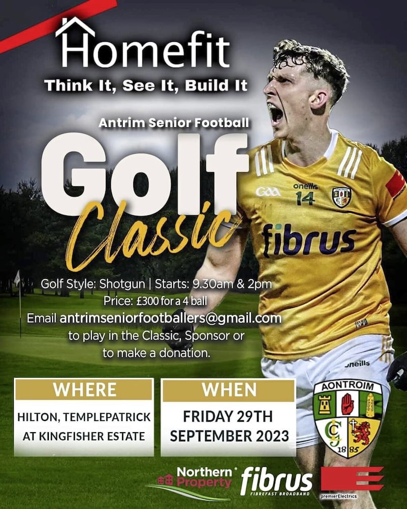 The Antrim senior footballers will hold a Golf Day at the end of September