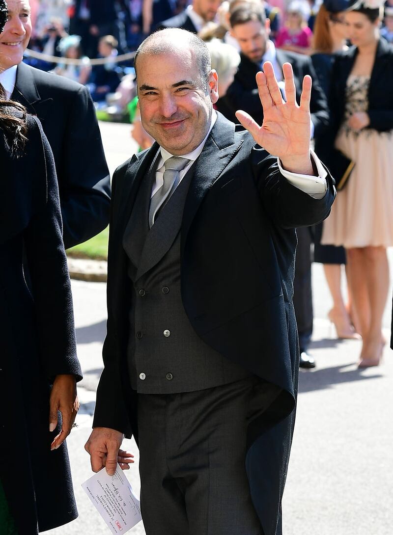 Rick Hoffman arrives at St George’s Chapel at Windsor Castle for the wedding of Meghan Markle and Prince Harry.
