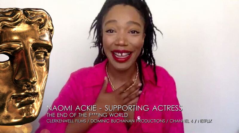 Supporting actress winner Naomi Ackie