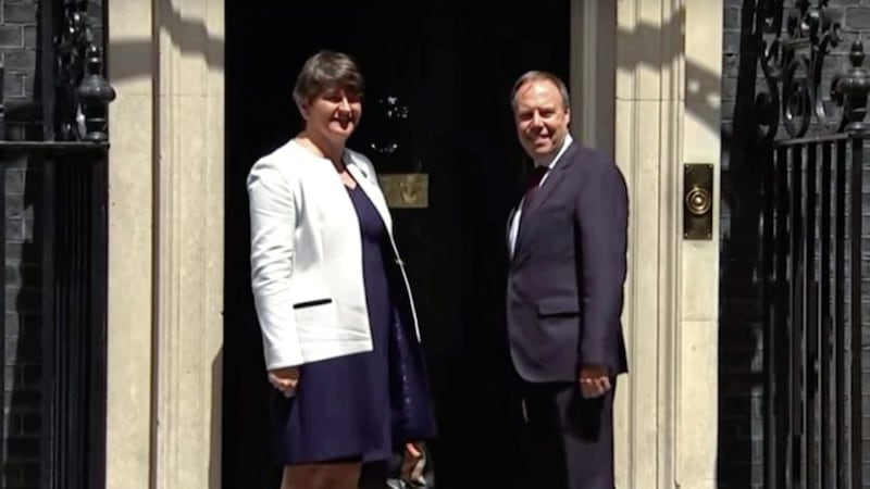 The DUP PEB starts with Arlene Foster and Nigel Dodds making a house call to the Prime Minister. 
