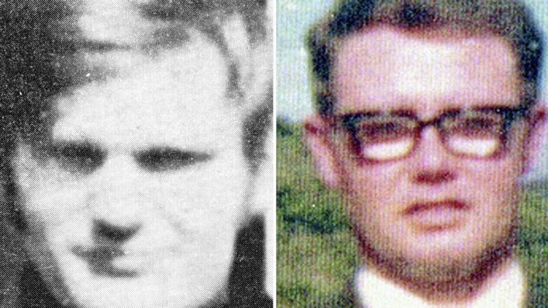 Jim Wray (left) and William McKinney who died on Bloody Sunday. Picture: Bloody Sunday Trust 