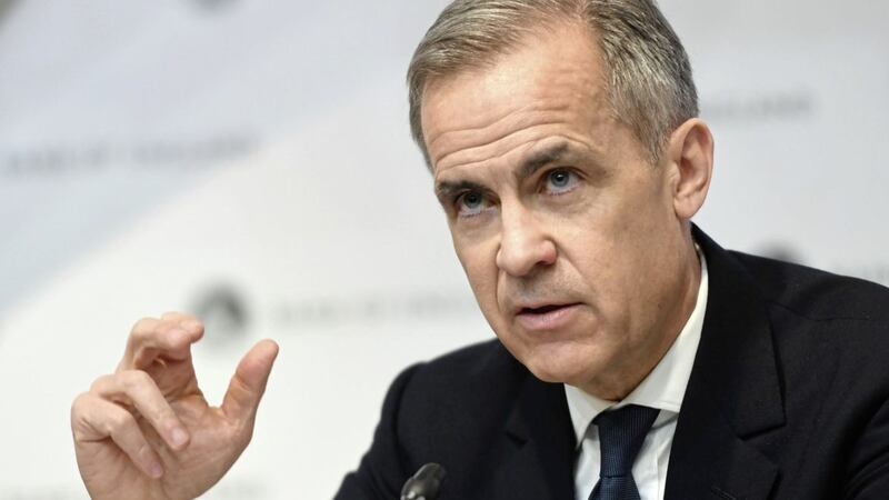 The Governor of the Bank of England, Mark Carney announcing an emergency cut in interest rates to shore up the economy amid the coronavirus outbreak. Picture: Peter Summers/PA Wire 
