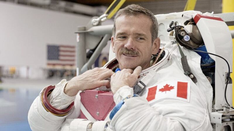 Colonel Chris Hadfield&#39;s five month stay on the International Space Station in 2012 and 2013 became a social media sensation, notably his zero gravity rendition of David Bowie&#39;s Space Oddity.  Photo by James Blair (NASA) 