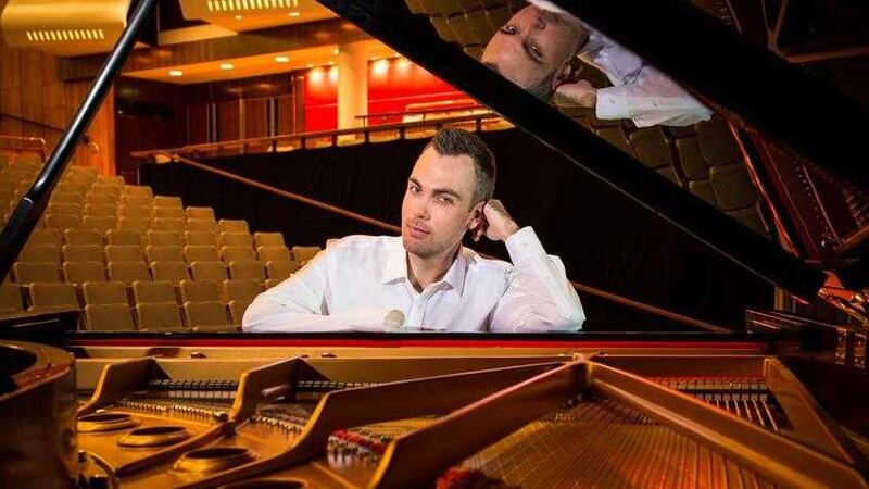 One-handed concert pianist Nicholas McCarthy who will be performing at the Belfast International Arts Festival this weekend 