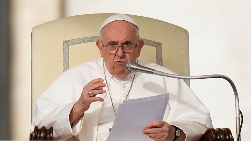 Pope Francis has appealed for a ceasefire. Picture by AP