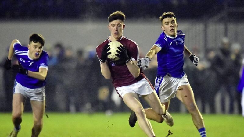 Omagh CBS were taken to extra-time in the MacRory Cup quarter-final by St Colman&#39;s, Newry and that may stand them in good stead for tonight&#39;s semi-final clash with St Mary&#39;s, Magherafelt Picture: Oliver McVeigh. 