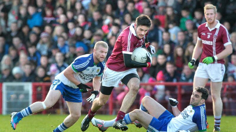 Slaughtneil are seeking to become just the third club in history to win three successive Derry senior football titles. Picture by Margaret McLaughlin 