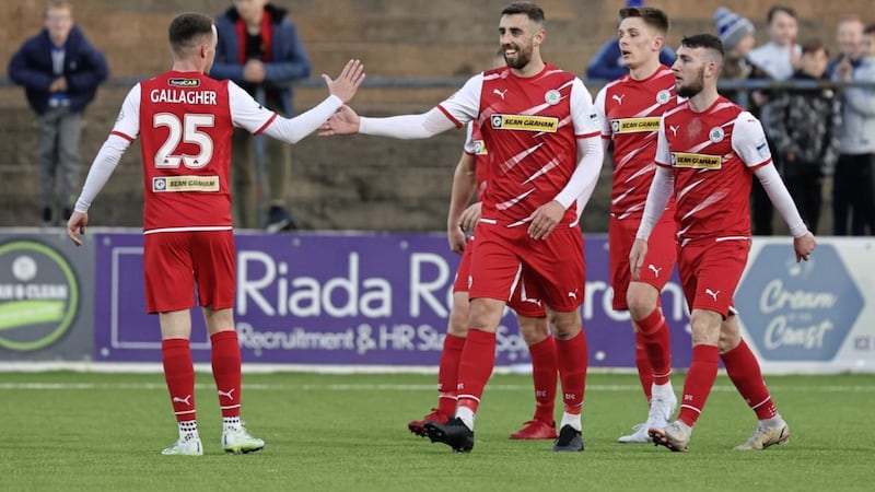 Cliftonville take on DAC of Slovakia in the first qualifying round of the Europa Conference League tonight Picture by Desmond Loughery/Pacemaker 