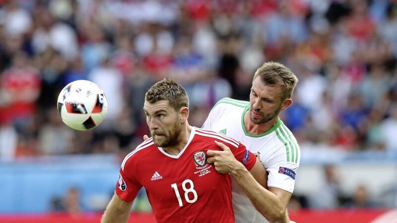 Wales striker Sam Vokes is set to win his 50th international cap on Sunday 