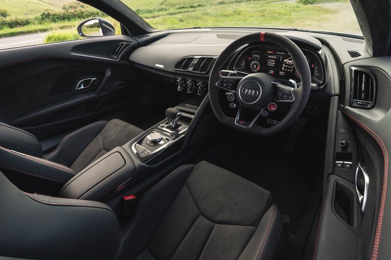 The R8 offers a higher-quality feel than most supercars. (Audi)