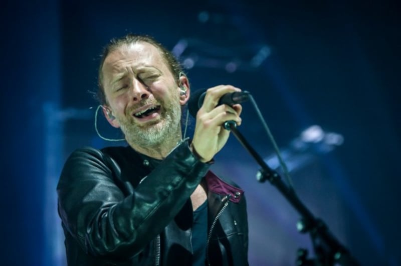 Thom Yorke singing