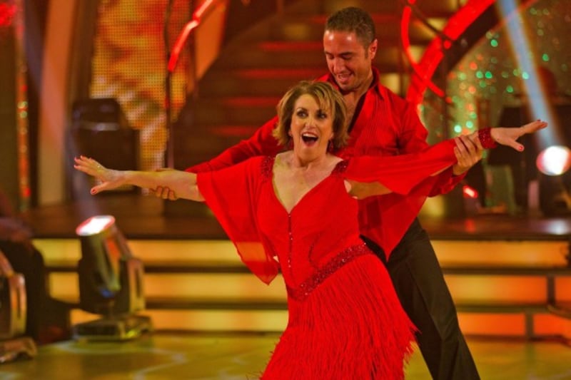 Edwina hitting the Strictly stage in 2011.