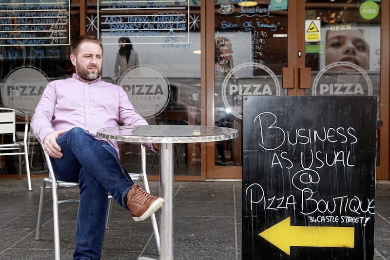 James Neilly, owner of Pizza Boutique on Castle Street. Photo by Bill Smyth 