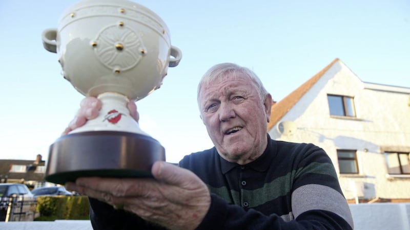 Sean McGuinness former Down and Antrim Hurling manager Picturre Mal McCann. 