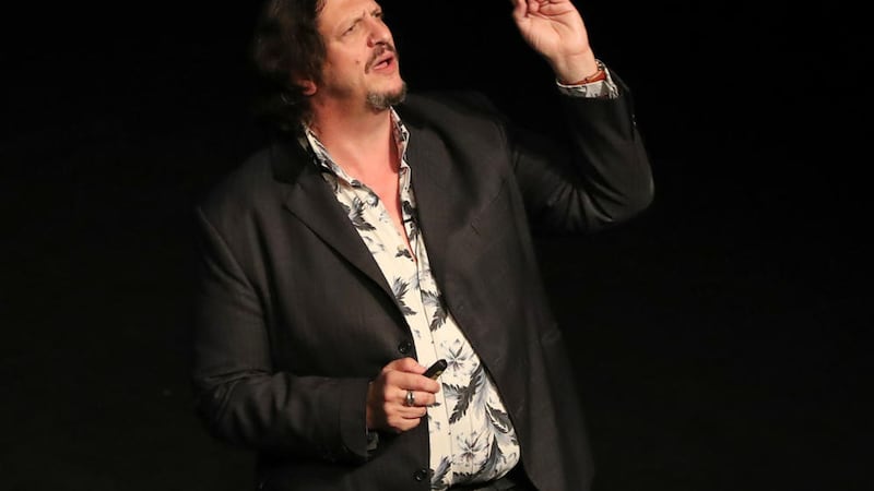 Restaurant critic Jay Rayner at the MAC in Belfast. Picture by Declan Roughan 