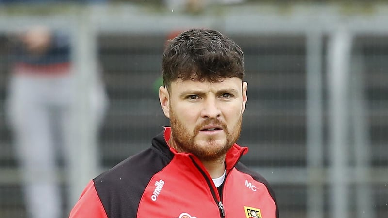 Former Down star Marty Clarke returned to club action with An Riocht on Friday night, six years after his last appearance