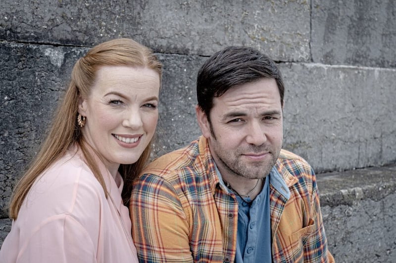 Clint Devine-Dunwoody (Aaron McCusker) and Nicole Devine-Dunwoody (Niamh McGrady). Picture by Rob Durston 