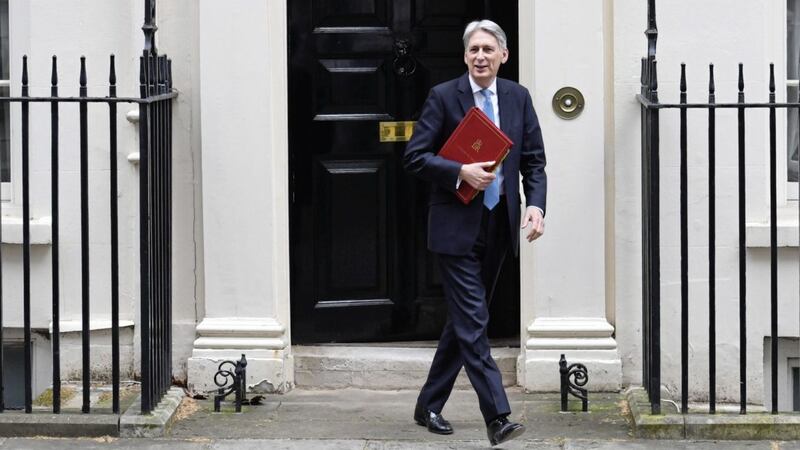 Chancellor of the Exchequer Philip Hammond leaves 11 Downing Street ahead of delivering his Spring Statement in the Commons 