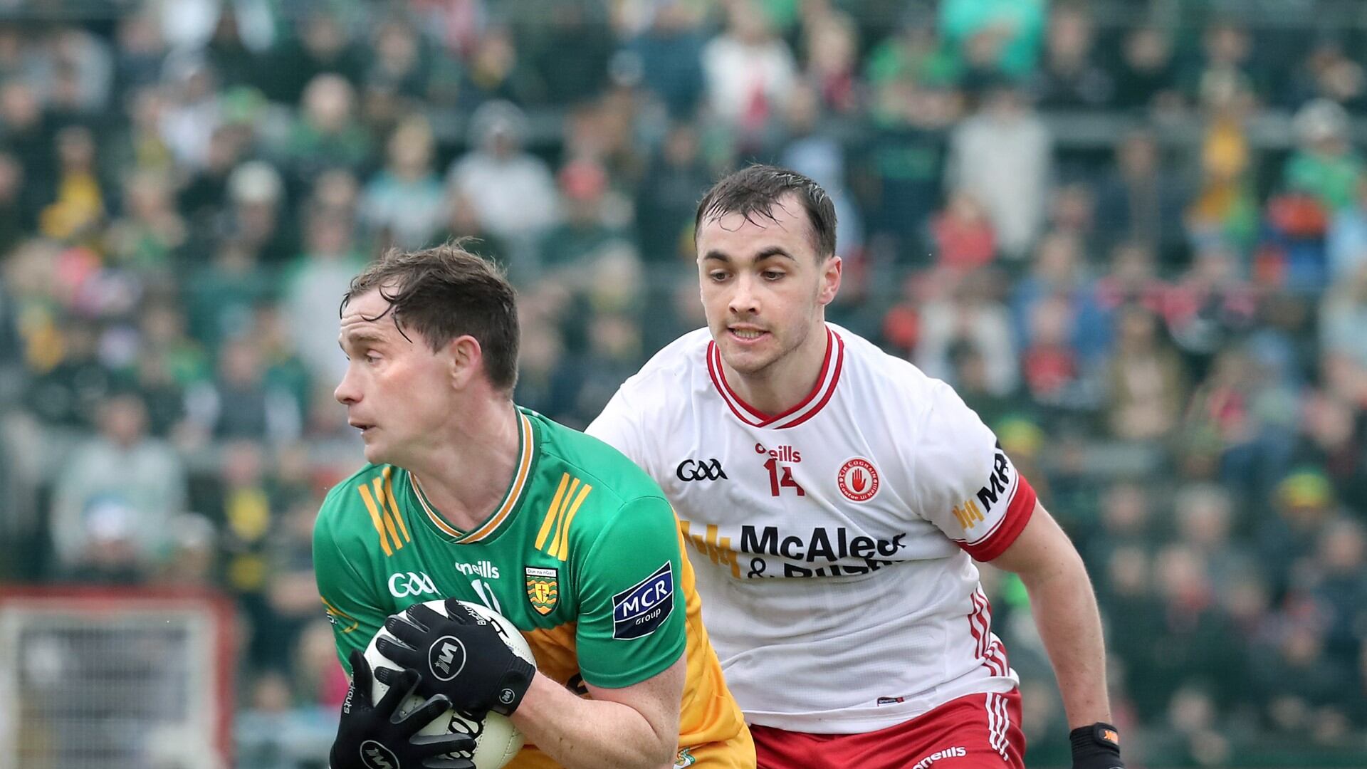 Darragh Canavan was limited to a couple of moments of class as Tyrone and Donegal battled it out at Celtic Park. Picture by Margaret McLaughlin