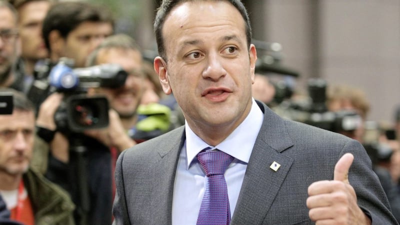 Taoiseach Leo Varadkar arrives for an EU summit in Brussels. Picture by Olivier Matthys, Associated Press 