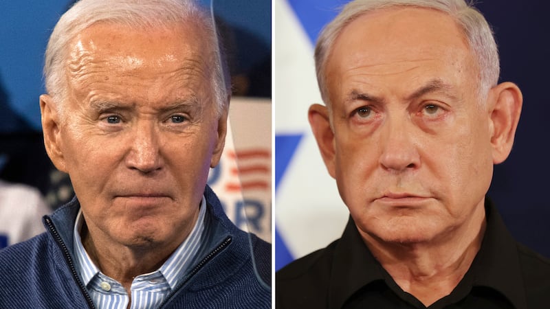 US President Joe Biden and Israeli Prime Minister Benjamin Netanyahu spoke on Monday in their first interaction in more than a month (AP)
