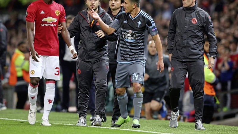 Eric Bailly will miss the Europa League final after his red card against Celta Vigo 