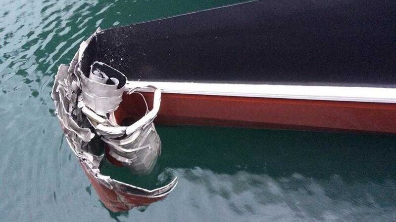 The vessel hit Victoria Pier while attempting to dock at around 10.40pm on Wednesday. 